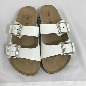 White sandals